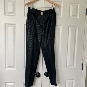 Votre Nom pants Size 42/P Black reptile print